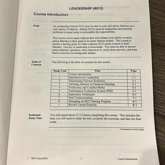 United States Marine corps sergeants distance education program 8012 8013 books - Picture 6 of 14